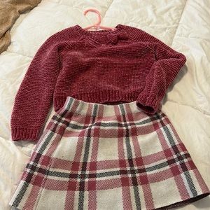 3T sweater with skirt used only once